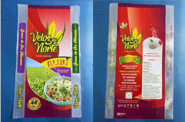 Woven Bags Manufacturer Bulk Fertilizer Bags Custom Size Transparent BOPP Laminated PP Woven Grain Rice Plastic Packing Sacks