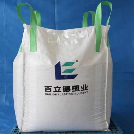 Röhrenförmiger 1000 kg Super Sack U-Panel 1200 kg Jumbo Bag FIBC Baffle Bulk Bag 1,5 Tonnen Big Bag