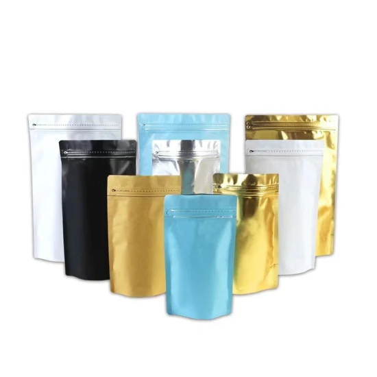 Matte bunte Standbeutel-Kaffeebeutel mit Ventil, individuell bedruckte Verpackung im Großhandel